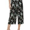 Bottoms Rockmans | Rockmans Table Eight 7/8 Length Wide Leg Floral Print Spot Culotte