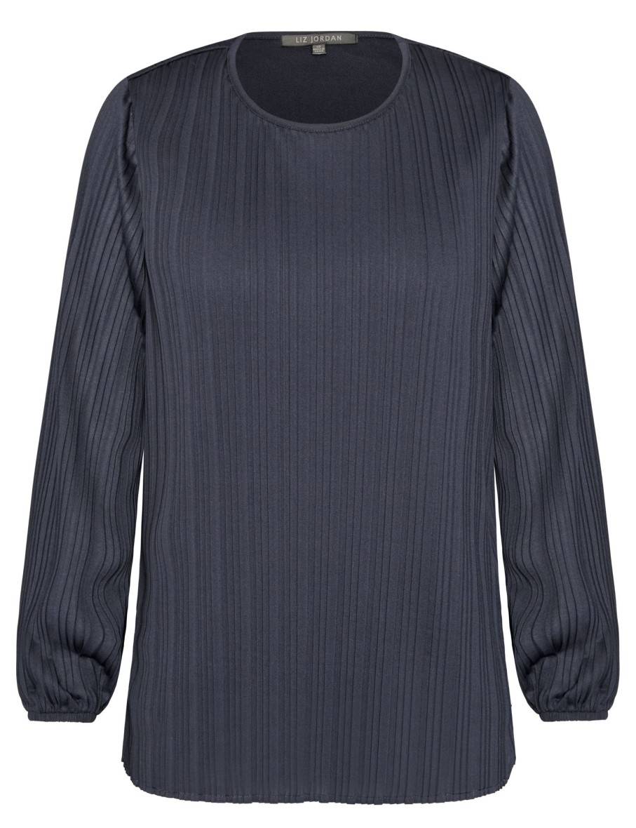 Knitwear LizJordan | Liz Jordan Woven Pleated Top