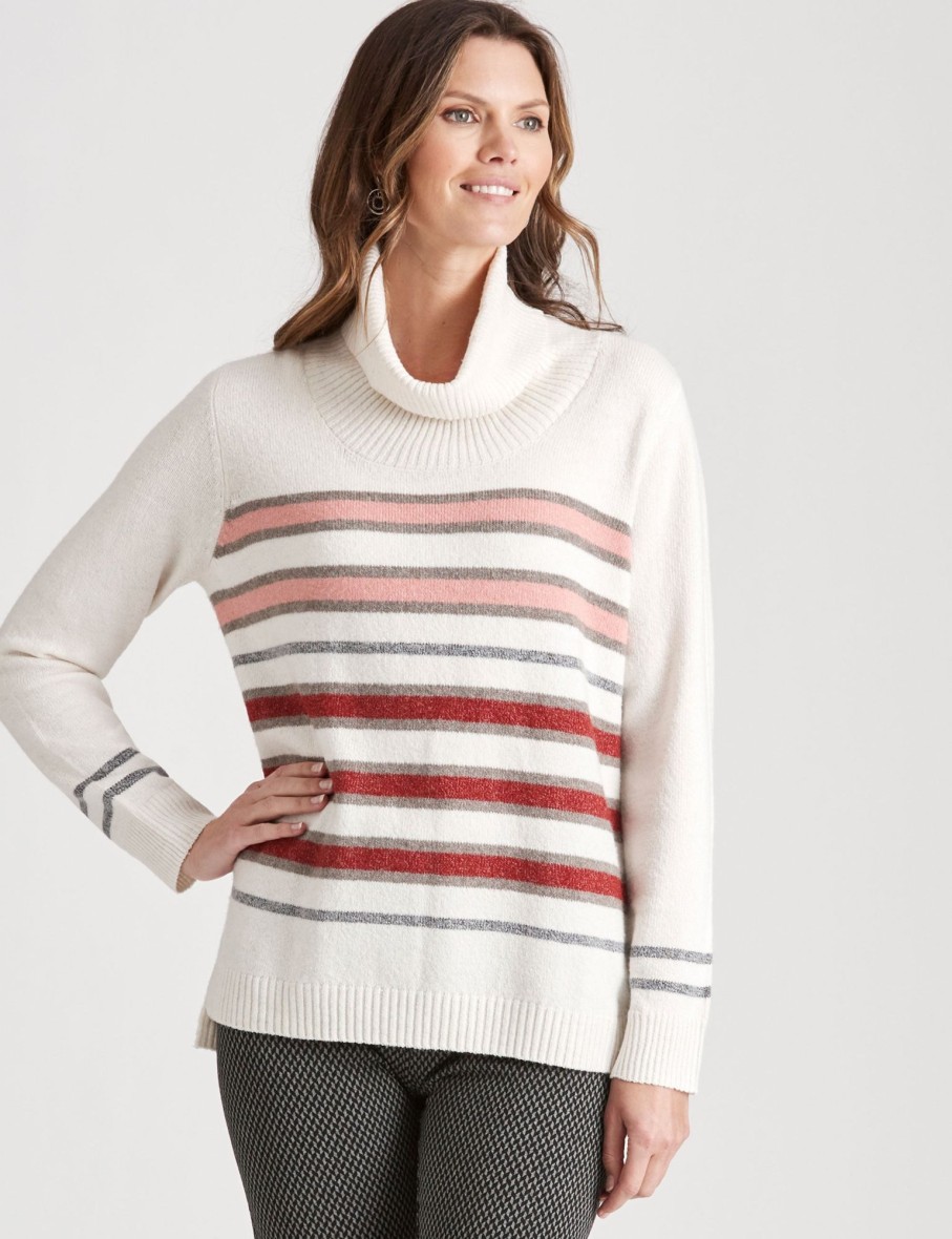 Knitwear WLane | W.Lane Stripe Cowl Pullover