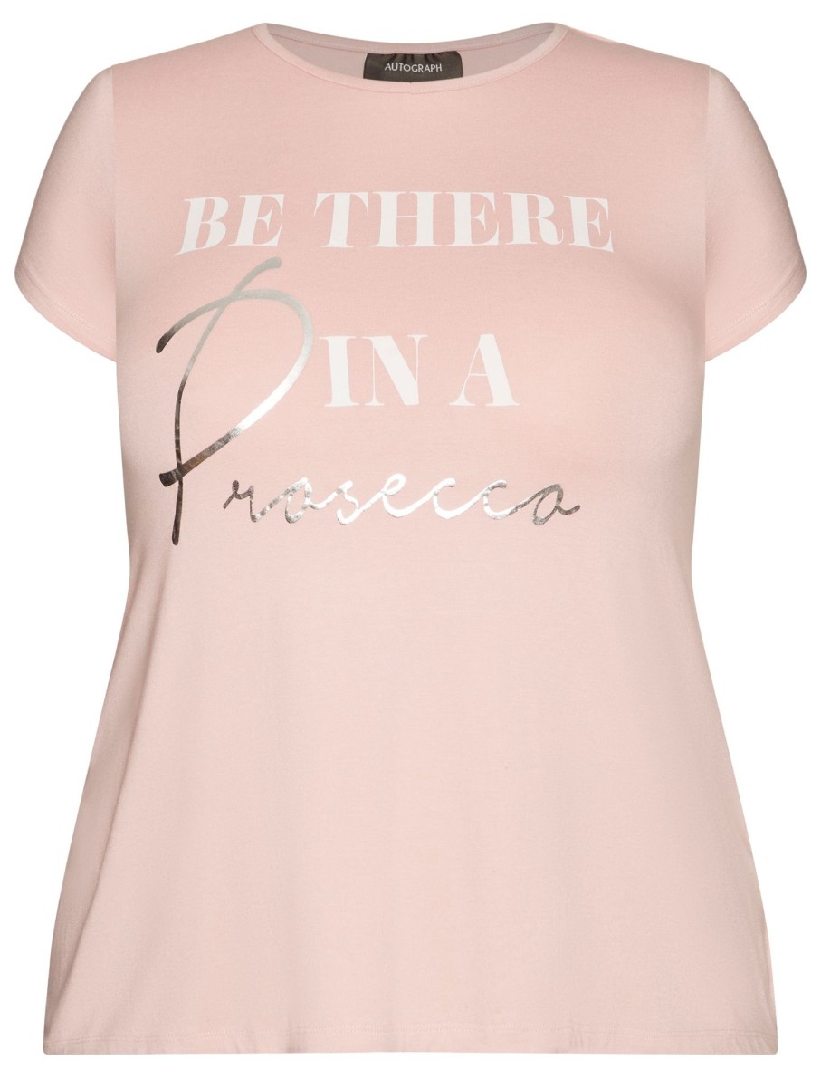 Sleepwear Autograph | Autograph Slogan Pink Pyjama Set