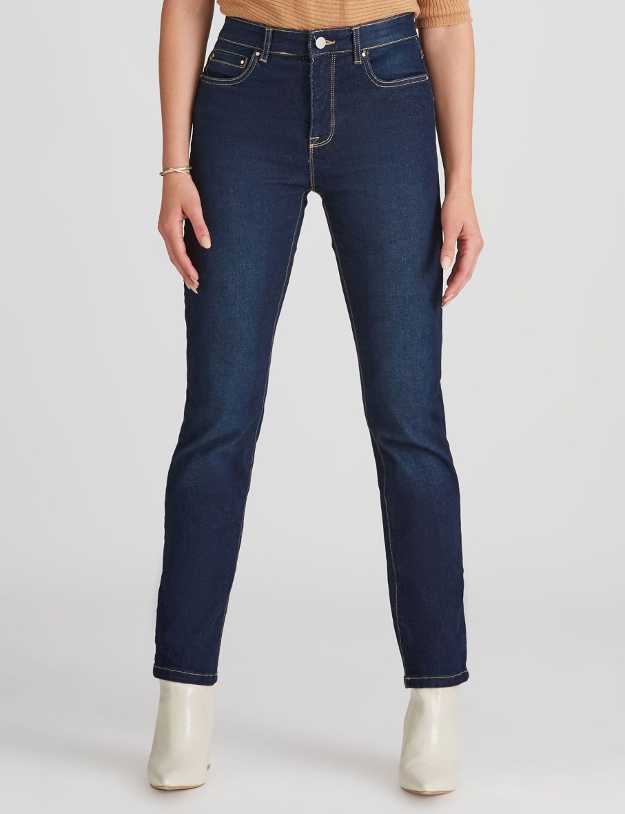 Bottoms Rockmans | Rockmans Regular Length Comfort Waist Jeans