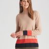 Knitwear WLane | W.Lane Colour Block Jumper