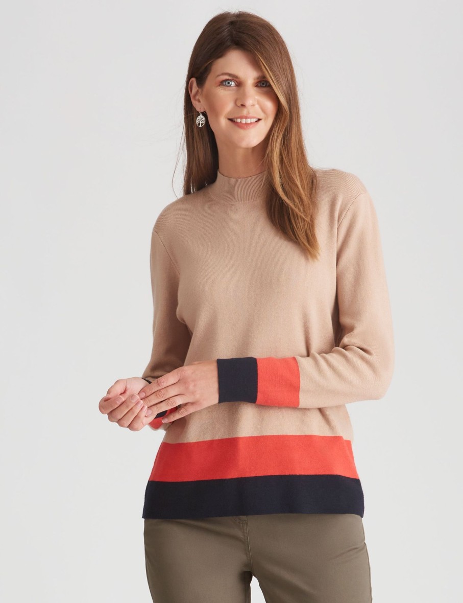 Knitwear WLane | W.Lane Colour Block Jumper