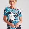 Tops NoniB | Noni B Short Sleeve Floral Print Top