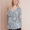 Tops NoniB | Print Wrap Knit Top