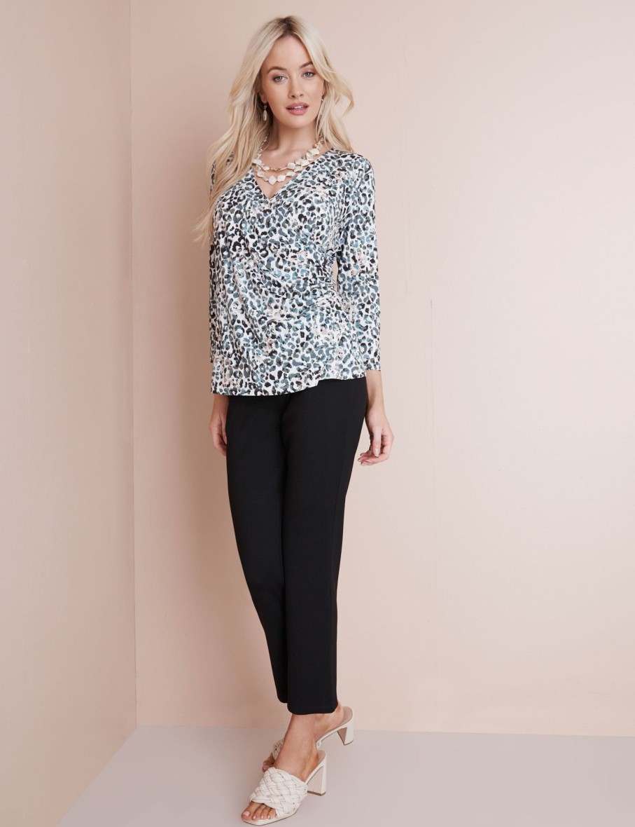 Tops NoniB | Print Wrap Knit Top