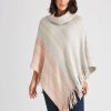 Knitwear Katies | Katies Roll Neck Poncho