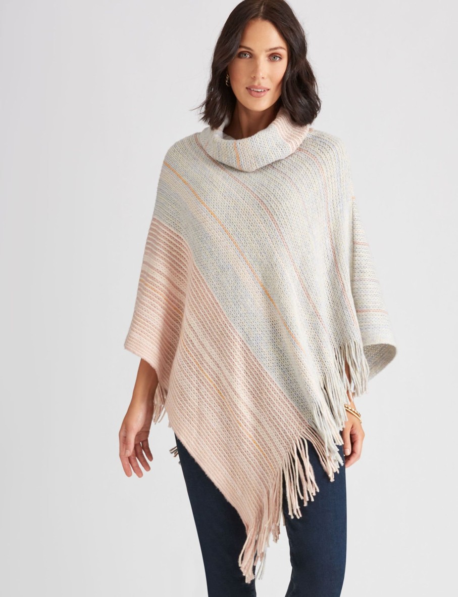 Knitwear Katies | Katies Roll Neck Poncho