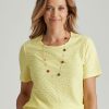 Tops Millers | Millers Short Sleeve Textured Scoop Neck Top