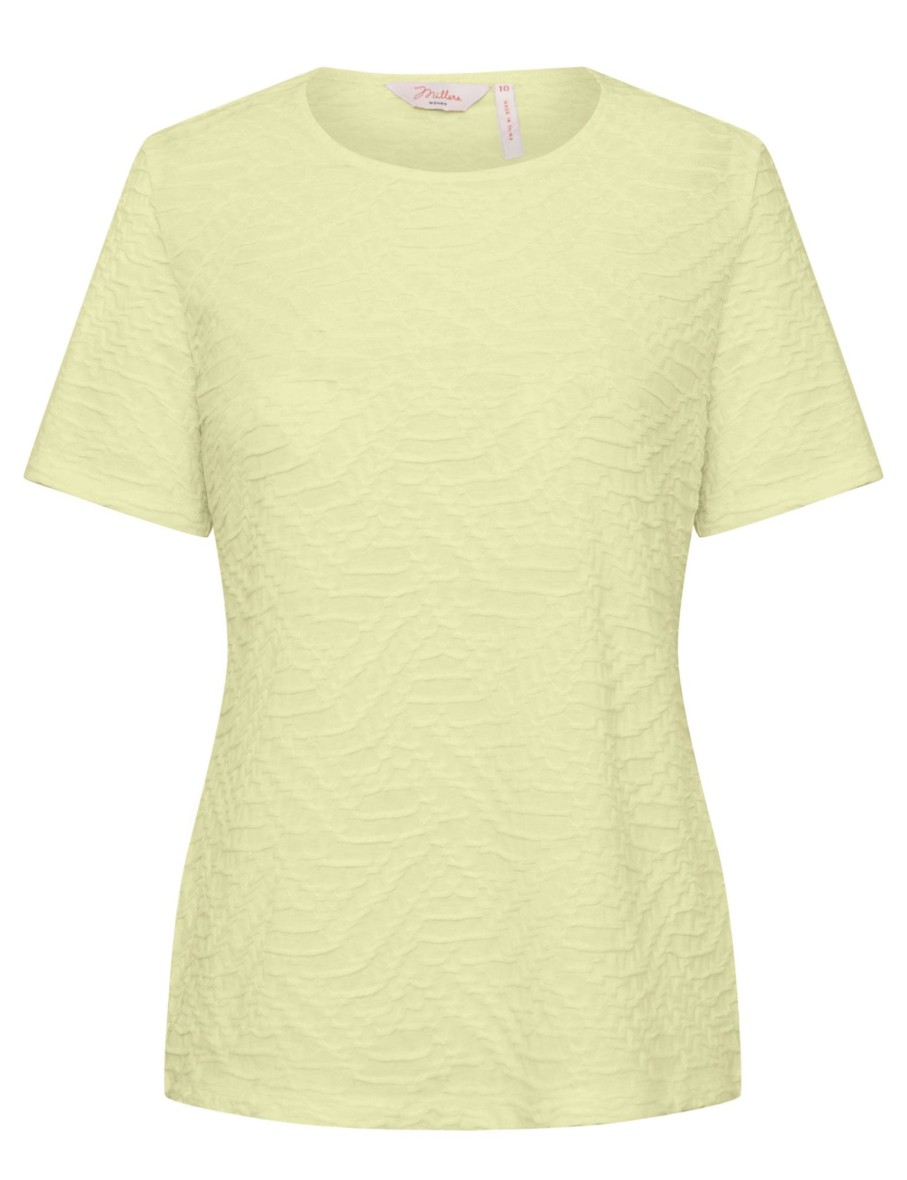 Tops Millers | Millers Short Sleeve Textured Scoop Neck Top