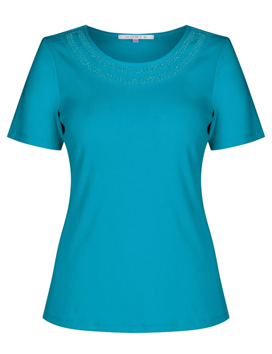 Tops NoniB | Noni B Short Sleeve Rib Top