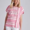 Tops NoniB | Noni B Stripe Linen Top