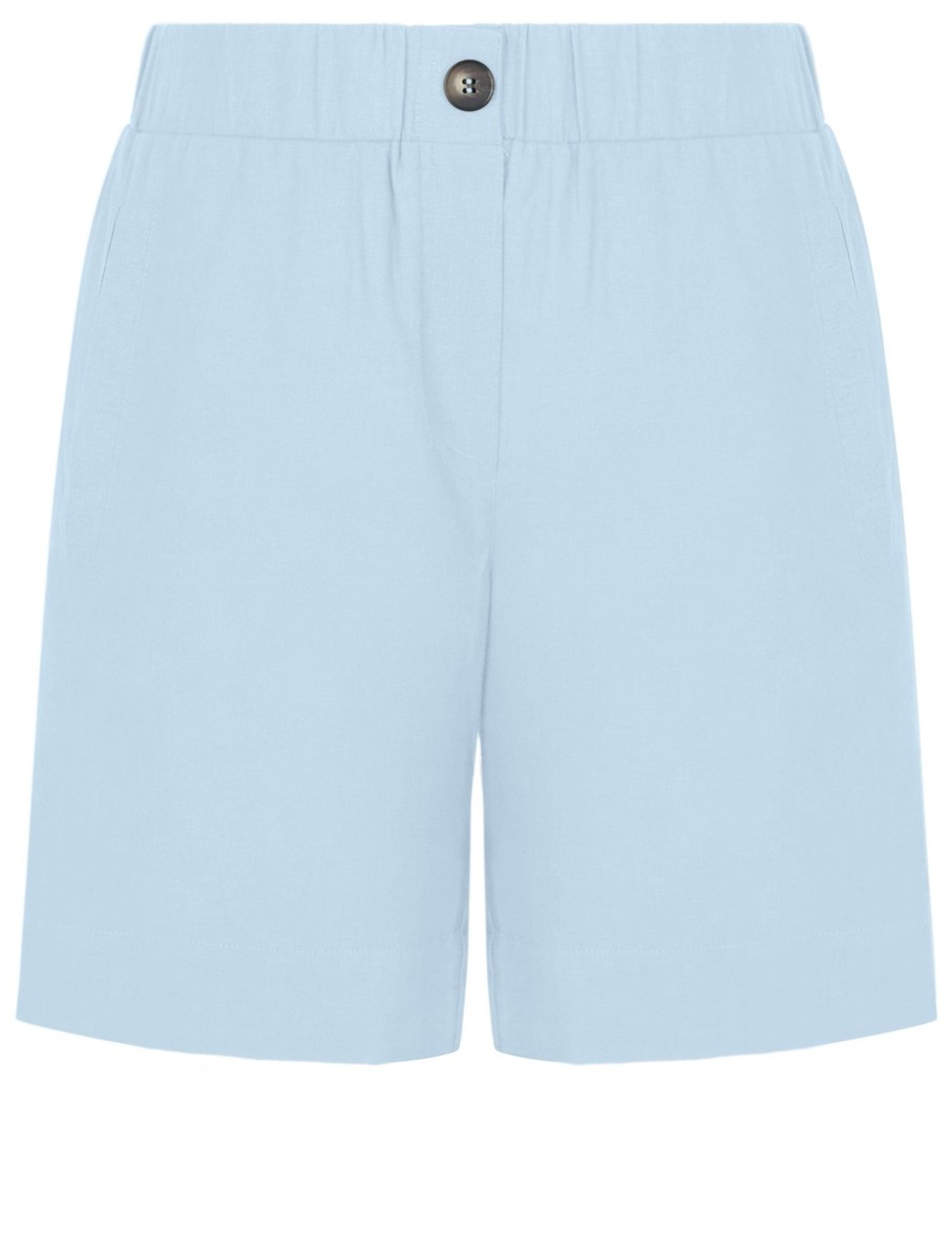 Bottoms Katies | Katies Linen Blend Pull On Shorts