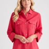 Tops NoniB | Noni B Pocket Detail Shirt