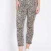 Bottoms Rockmans | Rockmans 7/8 Side Split Animal Printed Jeans