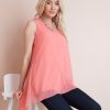 Tops NoniB | Sleeveless Double Layer Top