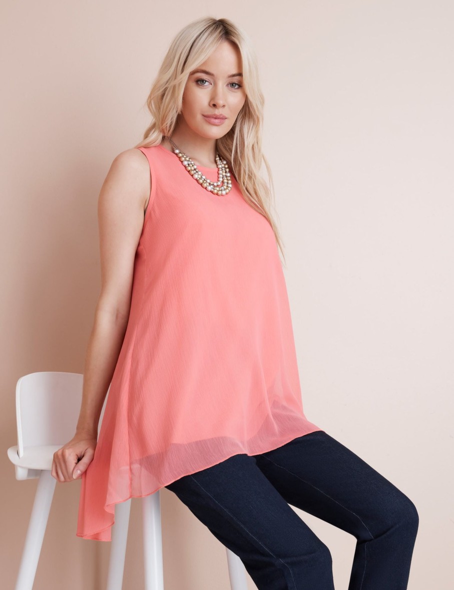 Tops NoniB | Sleeveless Double Layer Top