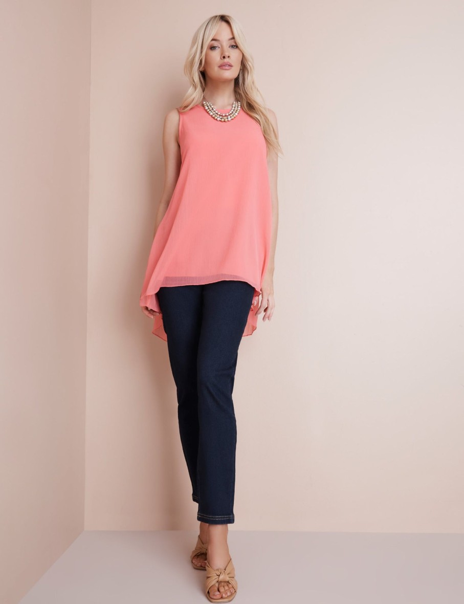 Tops NoniB | Sleeveless Double Layer Top