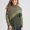 Knitwear Rockmans | Rockmans Long Sleeve Lurex Colourblock Jumper