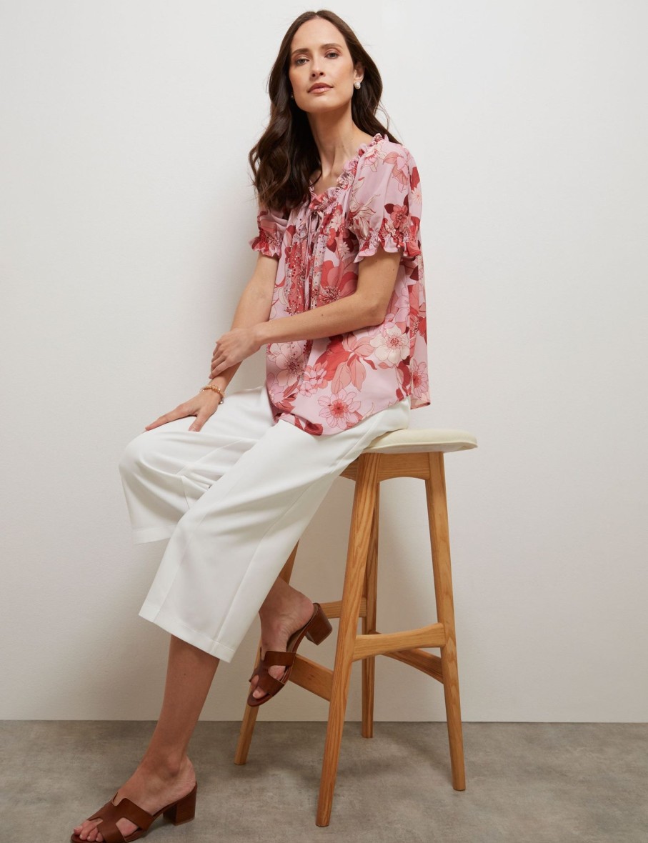 Tops NoniB | Puff Sleeve Hotfix Kaftan Top