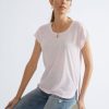 Tops Katies | Katies Texture Short Sleeve Tee