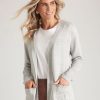 Knitwear Millers | Millers Long Sleeve Self Stripe Detail Cardigan