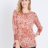 Knitwear WLane | W.Lane Abstract Animal Printed Pullover Top