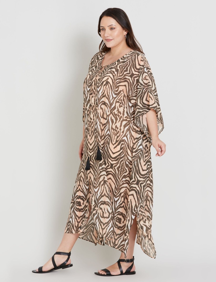 Dresses Beme | Beme Lace Up Kimono Dress