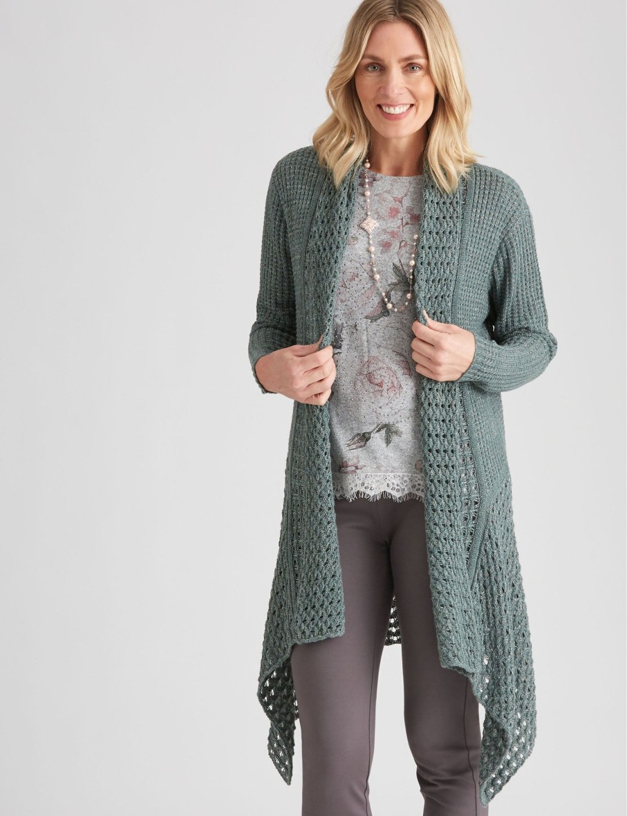 Knitwear NoniB | Noni B Longline Lapel Knitwear Cardigan