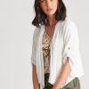 Outerwear Katies | Katies Linen Blend Watefall Jacket