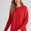 Knitwear Millers | Millers Long Sleeve Mock Neck With Seam Jumper