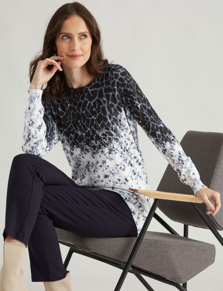 Knitwear NoniB | Noni B Chain Print Knit Jumper