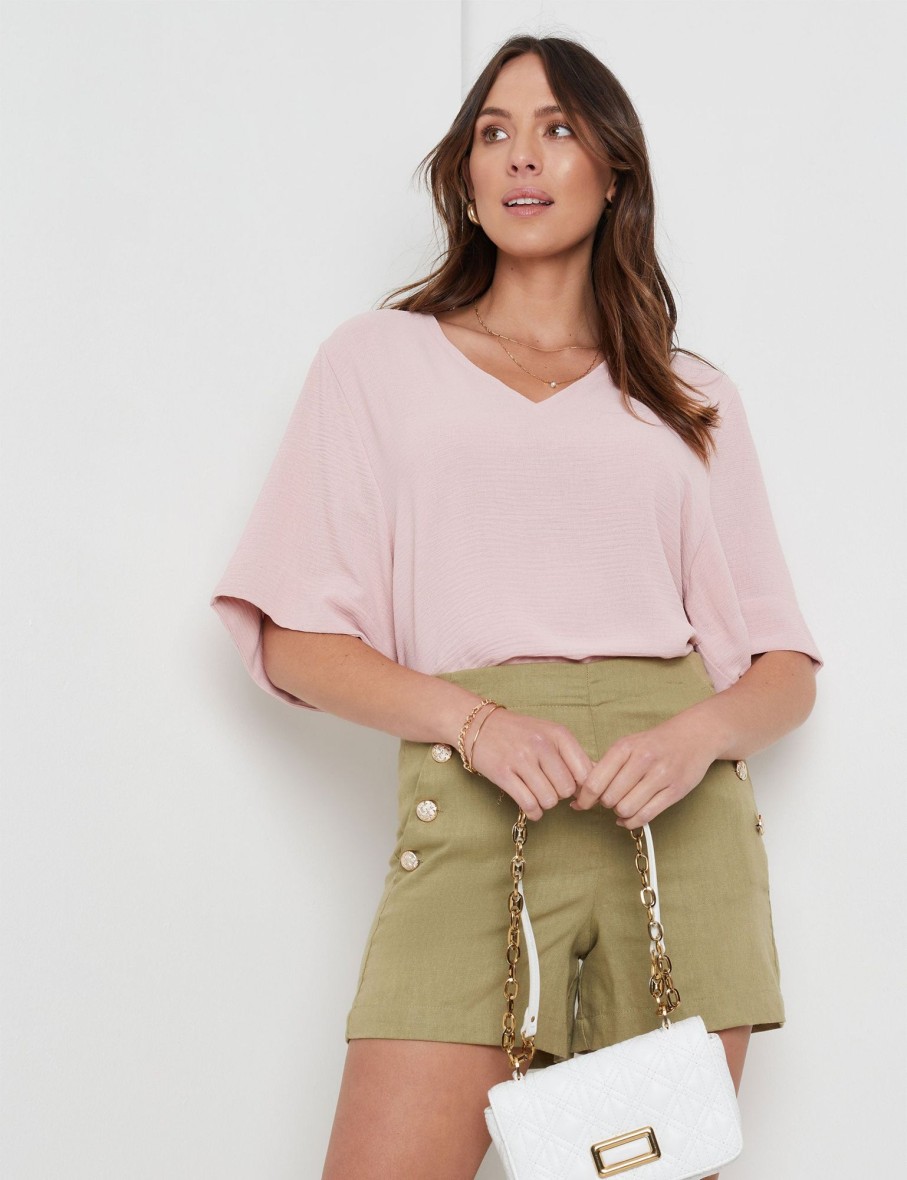 Tops Katies | Katies Knitwear Textured Relaxed Top