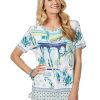 Tops NoniB | Noni B Sofia Placement Print Top