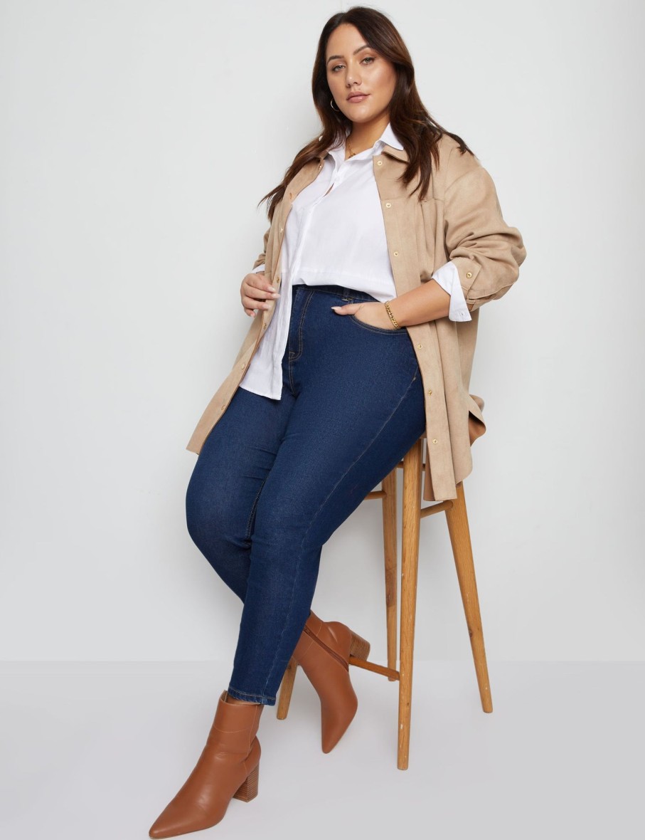 Bottoms Beme | Beme Mid Rise Straight Regular Jeans