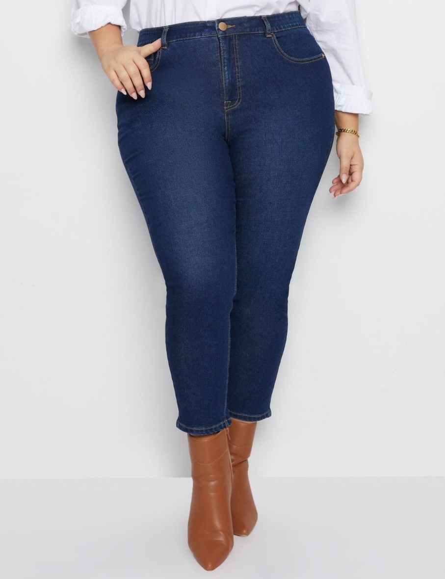 Bottoms Beme | Beme Mid Rise Straight Regular Jeans