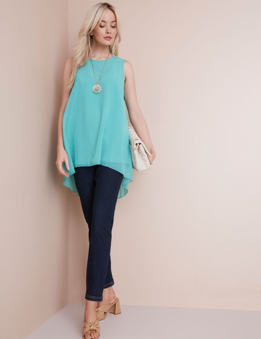 Tops NoniB | Sleeveless Double Layer Top