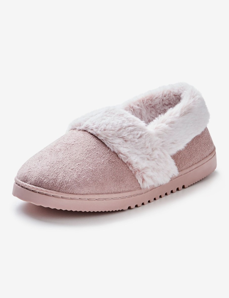 Sleepwear Rivers | Rivers Velour Plush Lined Slipper