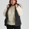 Outerwear Beme | Beme Rib Trim Puffer Vest