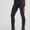 Bottoms Rockmans | Rockmans Full Length Dark Wash Zip Pocket Jean