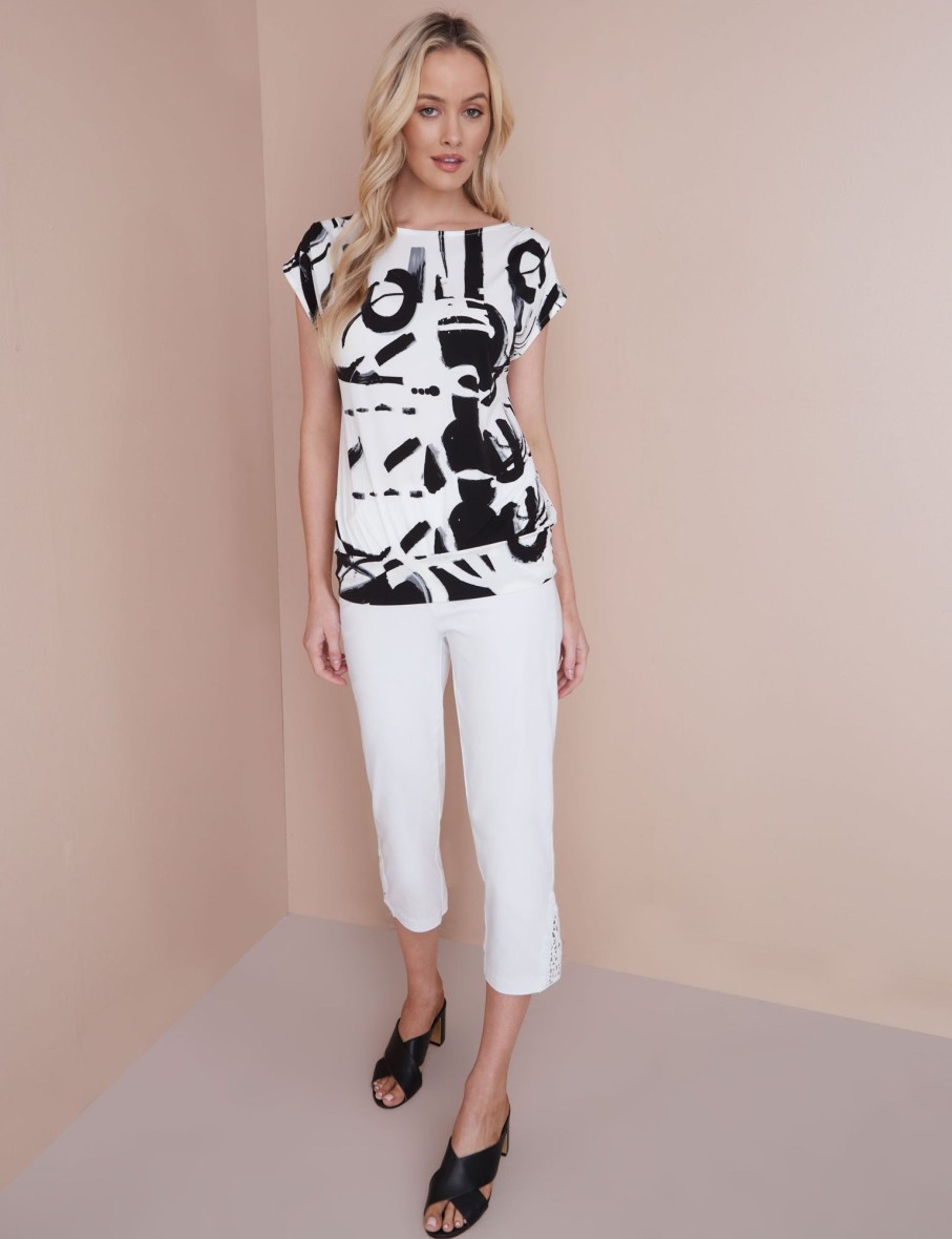 Tops NoniB | Hem Band Printed Top