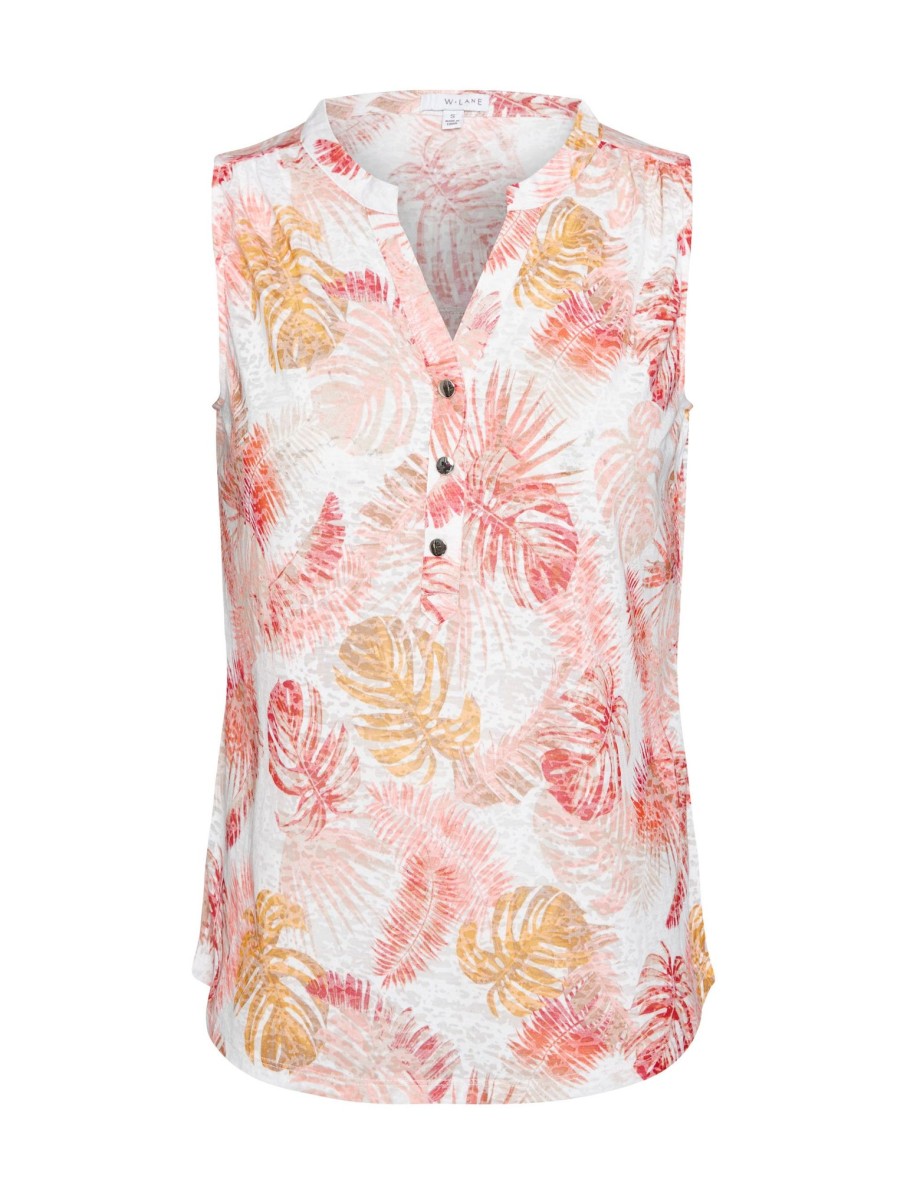 Tops WLane | W.Lane Printed Burnout Tankini