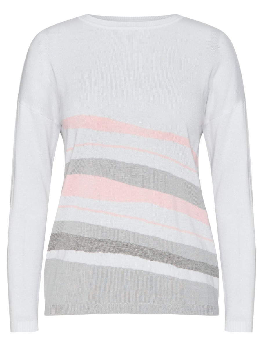 Knitwear WLane | W.Lane Batwing Wavy Stripe Jumper