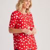 Tops NoniB | Noni B Cotton Spot Tunic Top