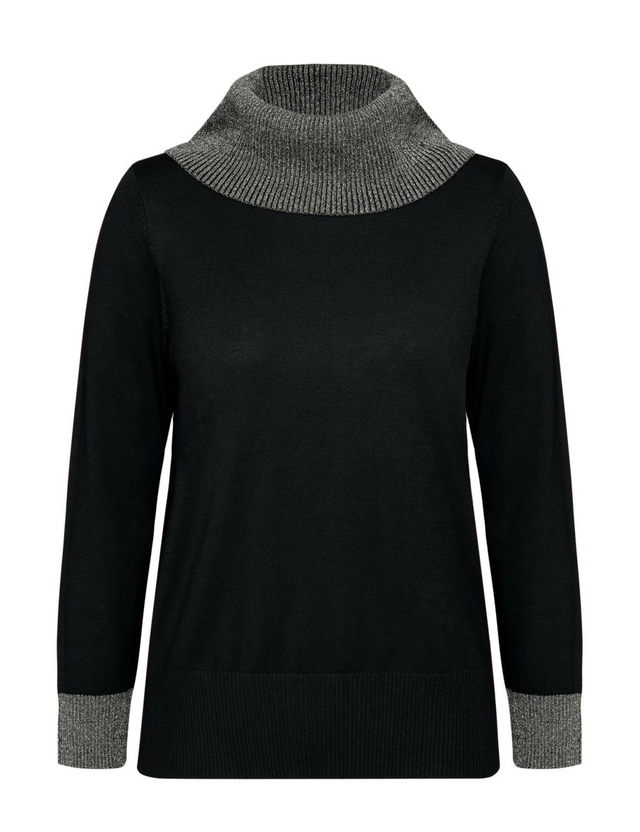 Knitwear NoniB | Noni B Lurex Cowl Neck Jumper