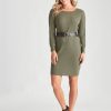 Dresses Crossroads | Crossroads Belt Dolmain Sweater Dress