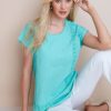 Tops NoniB | Noni B Linen Lace Trim Top