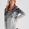 Tops NoniB | Noni B Knit Hot Fix Print Top