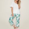 Bottoms WLane | W.Lane Linen Crop Pants