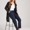 Bottoms Katies | Katies Fluffy Knitwear Straight Leg Full Length Pants